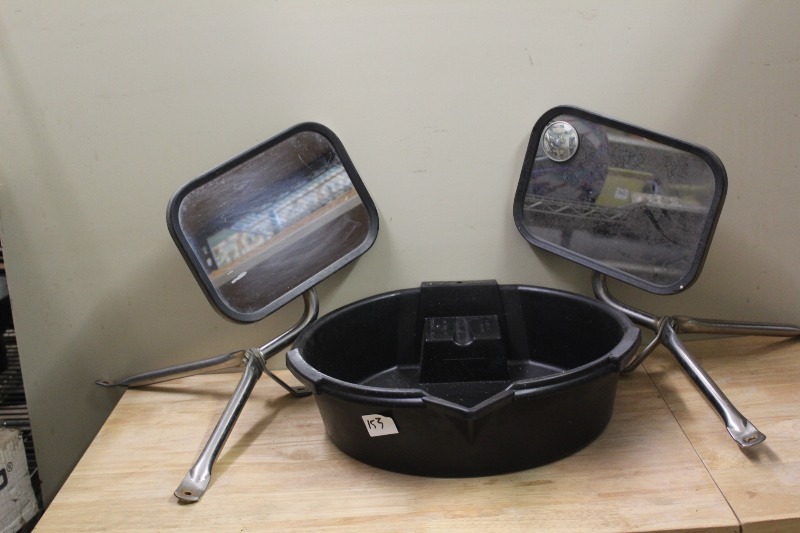 Truck Mirrors and Oil Change Pan