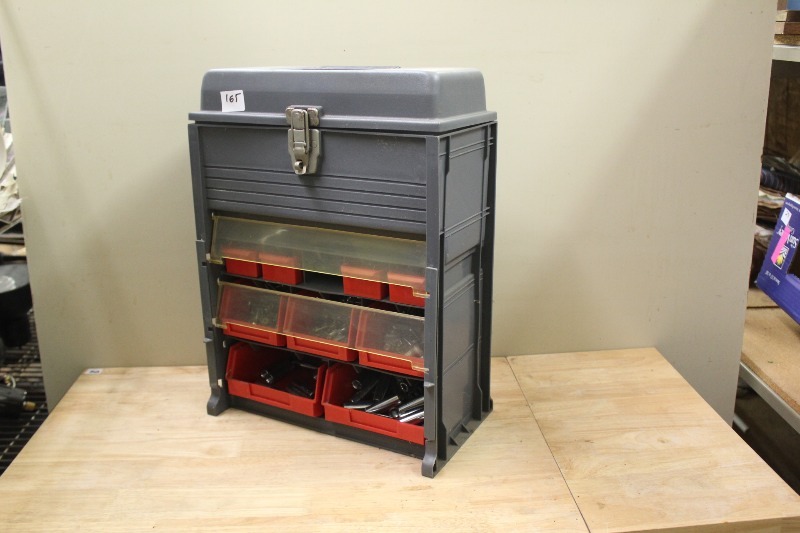 Tool Box  Parts Organizer with Contents, Full