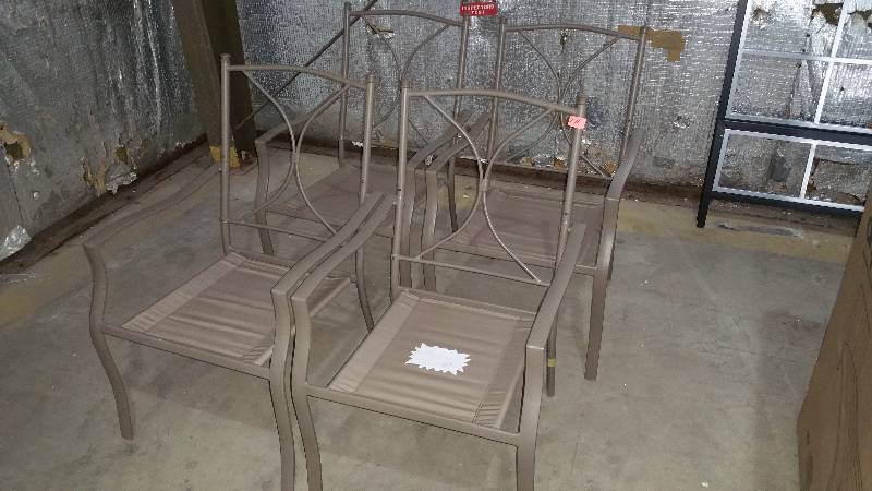 lot 171 image: Lot of (4) Patio Chairs (No Cushions)