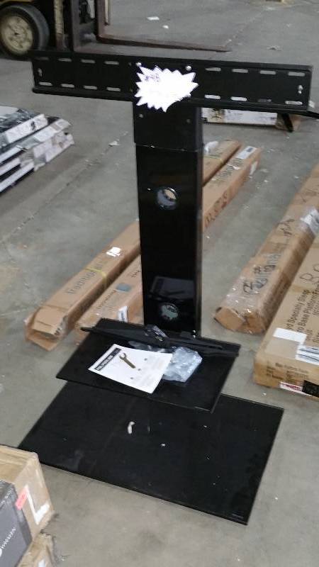 lot 208 image: AVF FSL700LEB-A Lesina TV Floor Stand with Mount for 32-55 Inches TVs