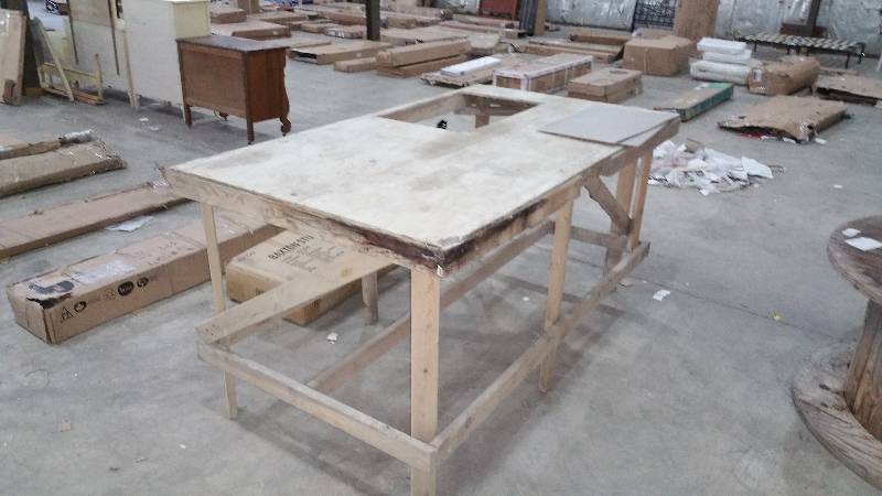 lot 253 image: Huge Work Table  Bench
