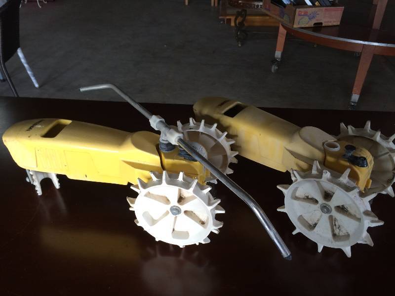 lot 299 image: Two Nelson Lawn Sprinkler Tractors