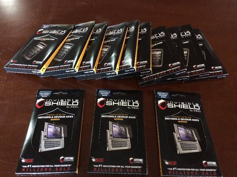 lot 330 image: Huge Lot Of Invisible Shield for Google Nexus One and Others