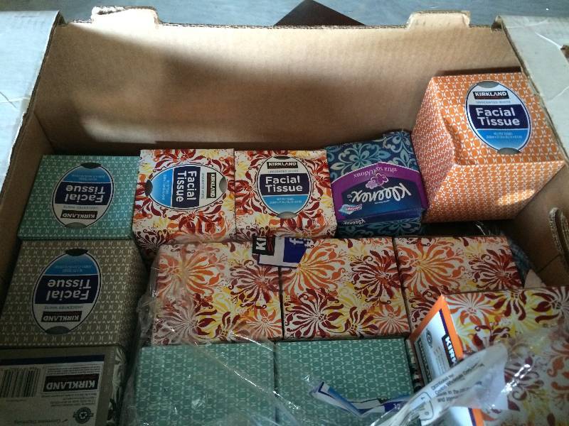 lot 342 image: Large Lot of New boxs of Facial Tissue