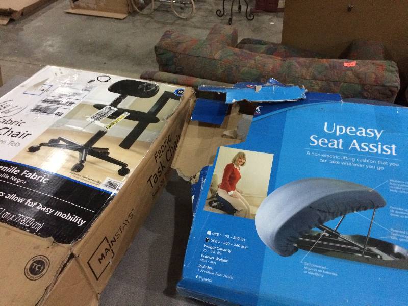 lot 356 image: Office Chair New In box and Easy Up Assist Seat