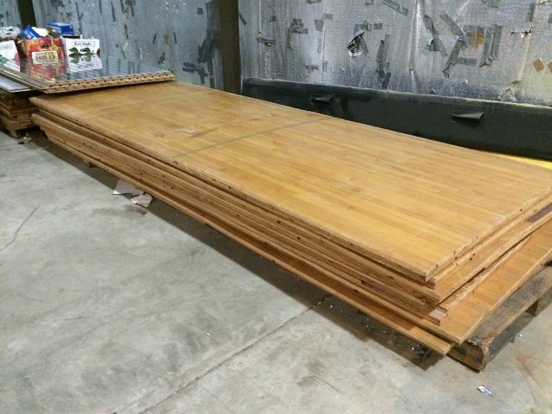 lot 366 image: Reclaimed BasketballGymnasium Flooring