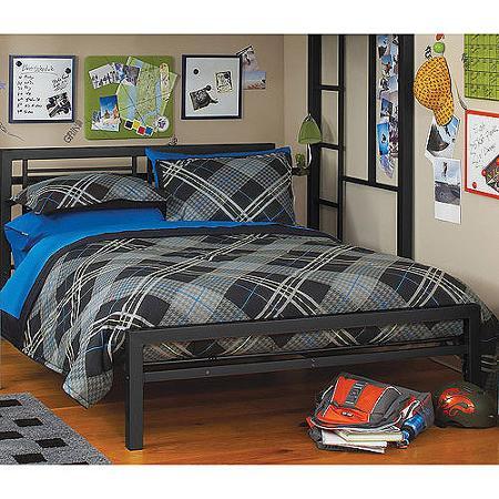 lot 108 image: Your Zone Metal Full Bed - Black
