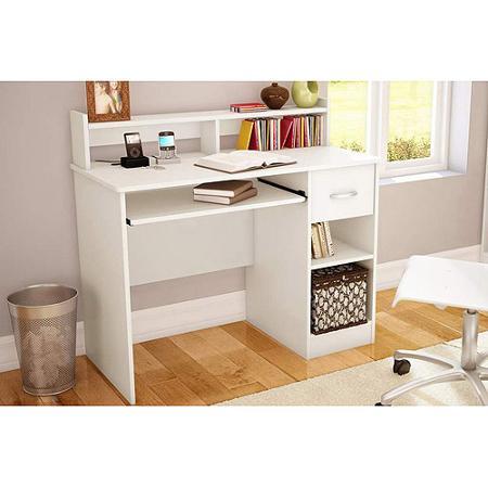 lot 110 image: South Shore Smart Basics Small Desk - Pure White