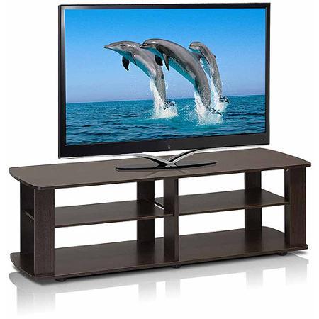lot 135 image: The Low Rise Entertainment Center TV Stand - Dark Brown