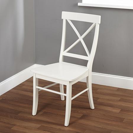 lot 138 image: Easton Crossback Chair - Antique White