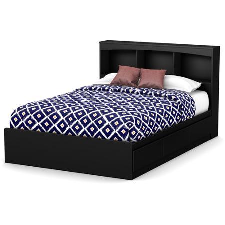 lot 184 image: South Shore SoHo Full Bookcase Headboard, 54 - Black