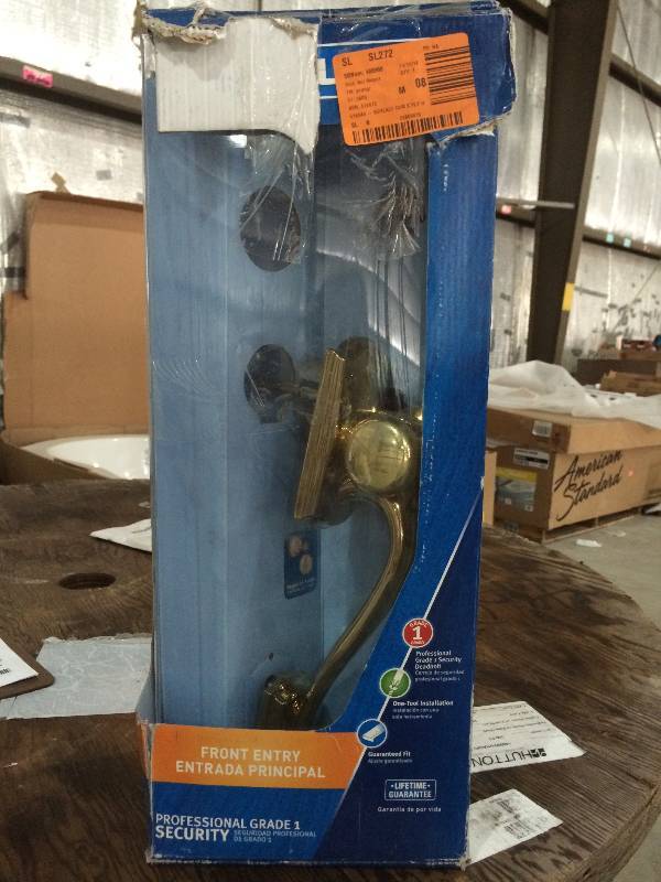 lot 21 image: New In Box Schlage Entry Handleset