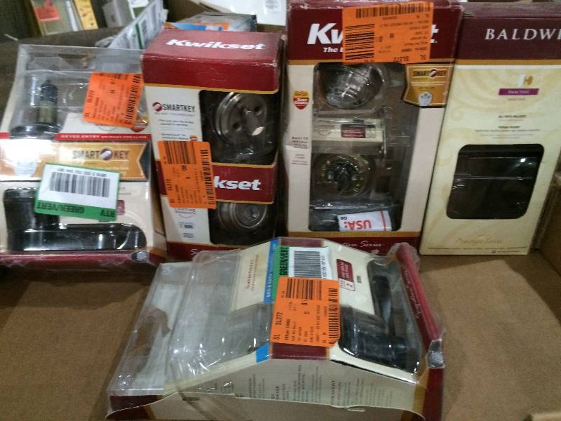 lot 23 image: Large Lot Of New Entry Door Handles, Deadbolts, Locks, Knobs