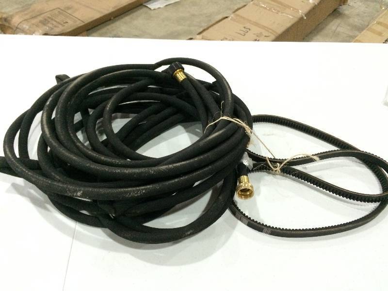lot 30 image: Garden Hose and Lawnmower Belt