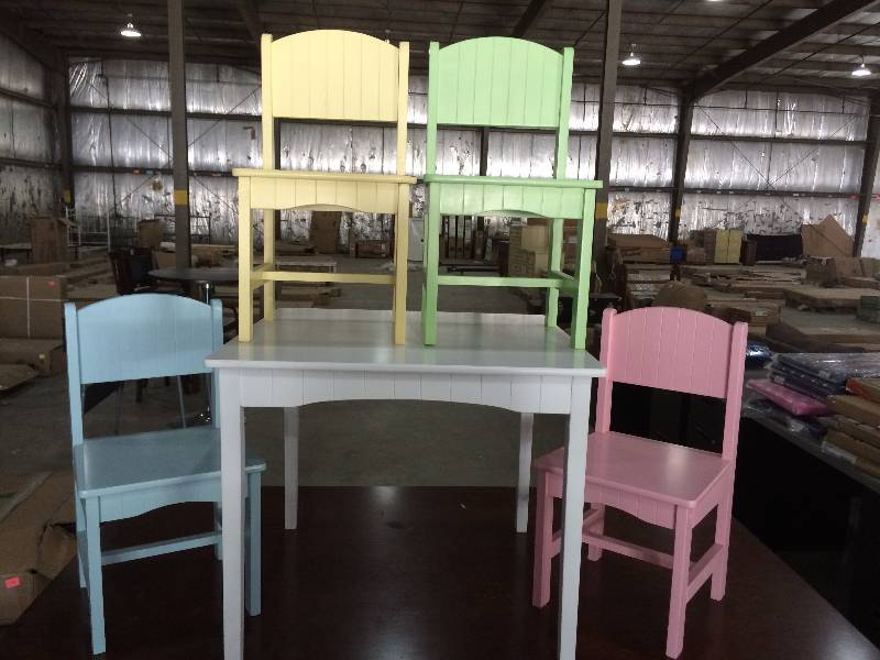 lot 75 image: Adorable Childs Table and Four Chairs