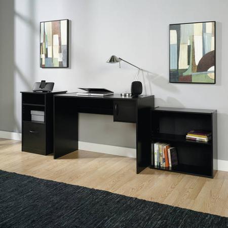 lot 212 image: Mainstays 3-Piece Office Set, Black