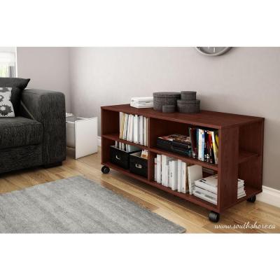 lot 233 image: Jambory Entertainment Center on Casters in Royal Cherry