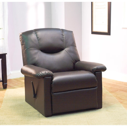 lot 249 image: Faux Leather Brady Recliner, Chocolate Box B Only
