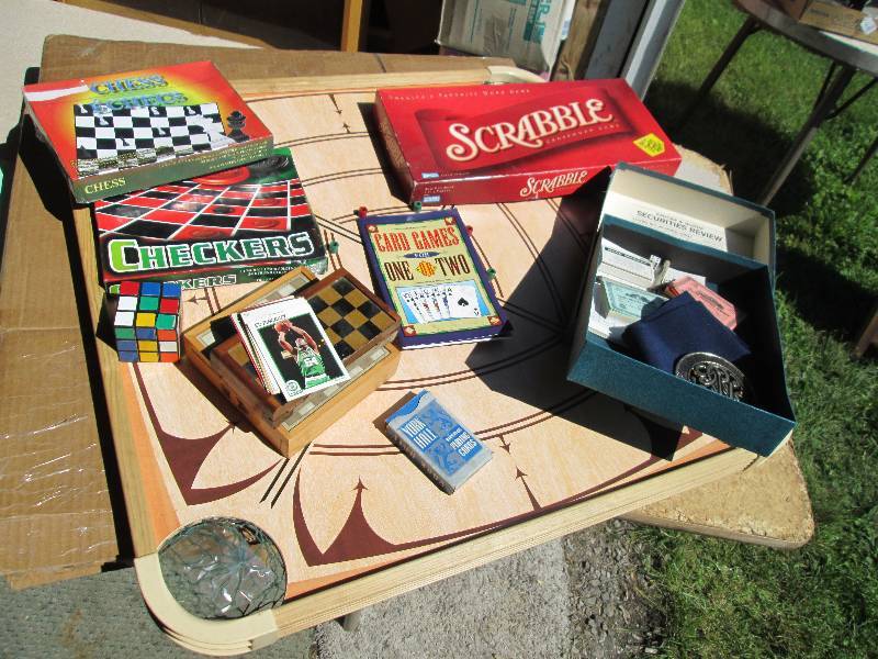 Double sided game board and assortm...