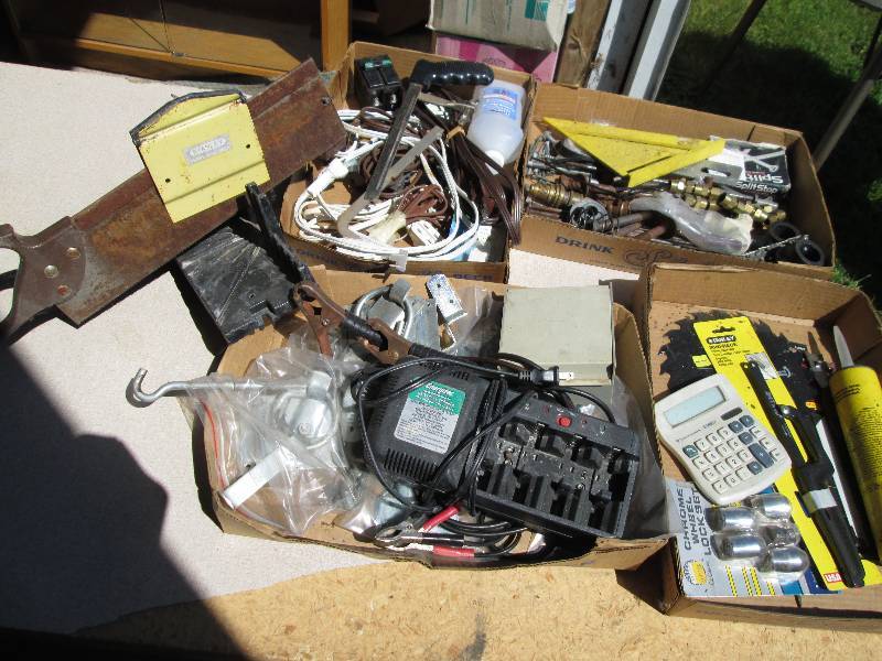 Large lot of tools, hardware and a ...