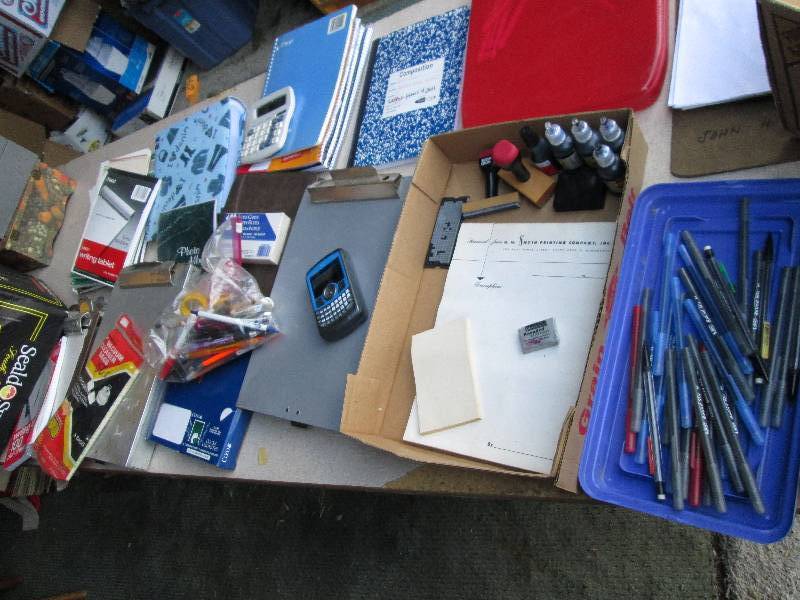 Lot of stationery, cards, paper and...