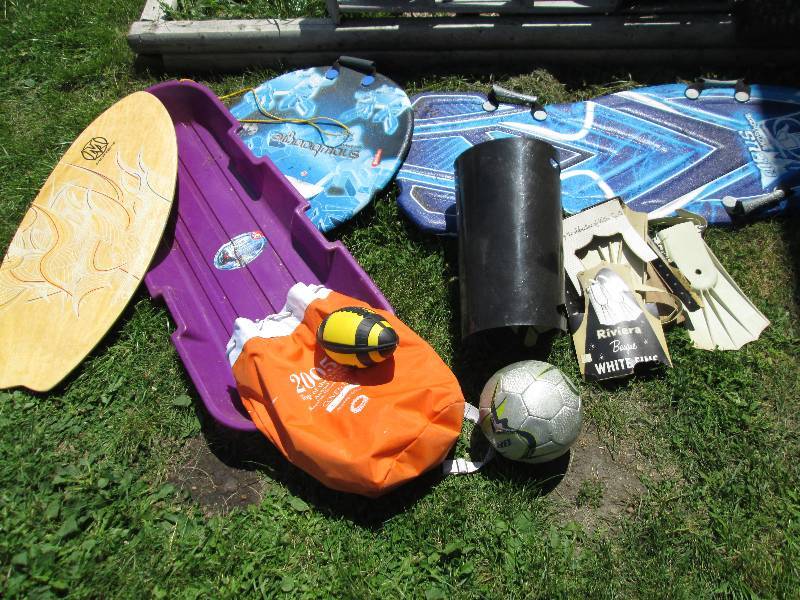 Lot of outdoor fun items...