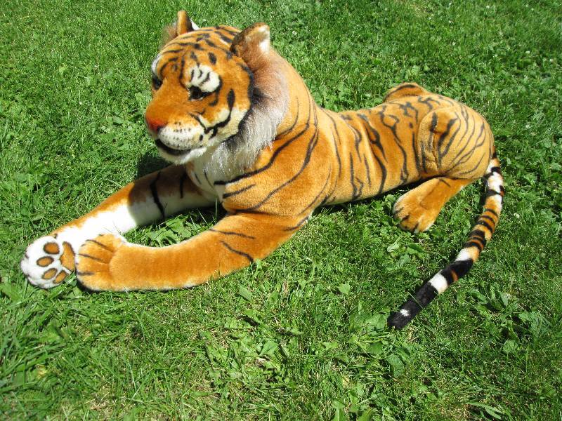 Large stuffed tiger, 4 feet...