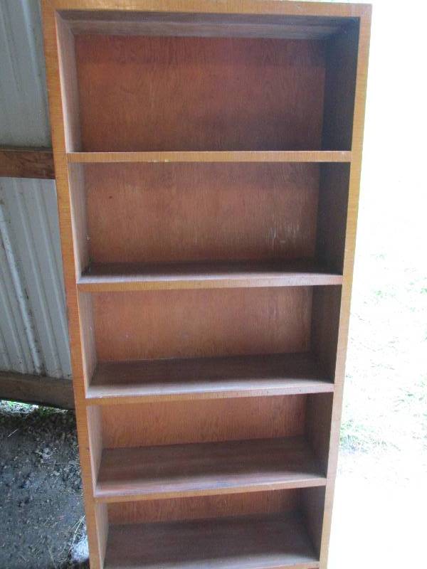 Wood booksheld 25.5 wide and 60  ...