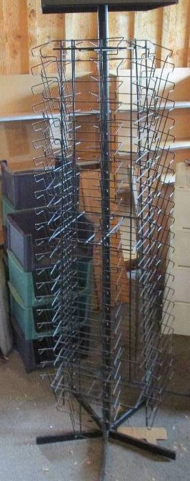 Spinning magazine display rack, all...