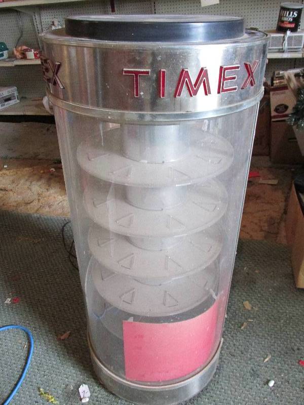 Vintage Timex watch retail display,...