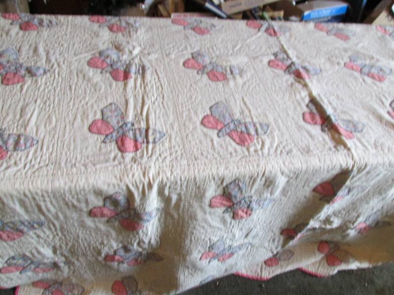 Hand made quilt, measures 7 x 5.5 f...