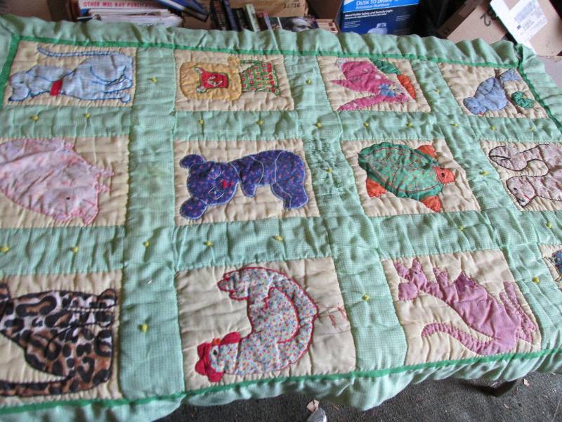 Hand made baby quilt, 3 x 4.5 foot...