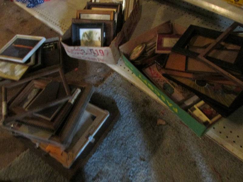 Large lot of pictures and frames, g...