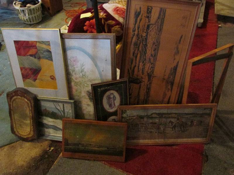 Lot of assorted pictures and frames...