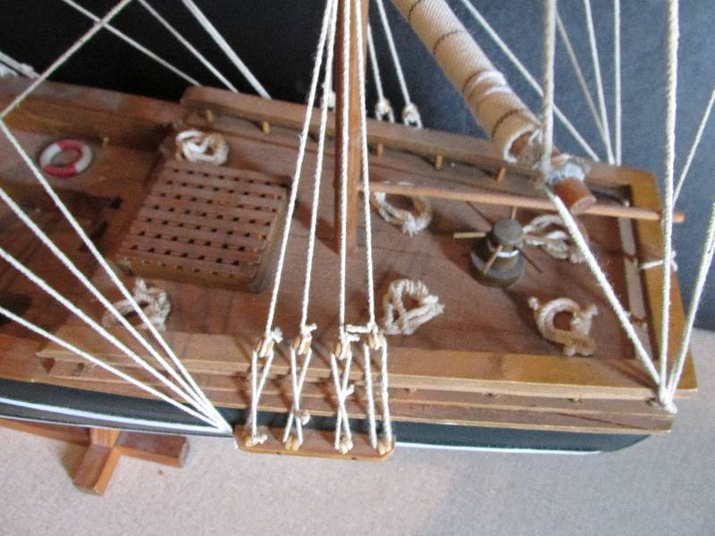 Large detailed scale model ship, ma...