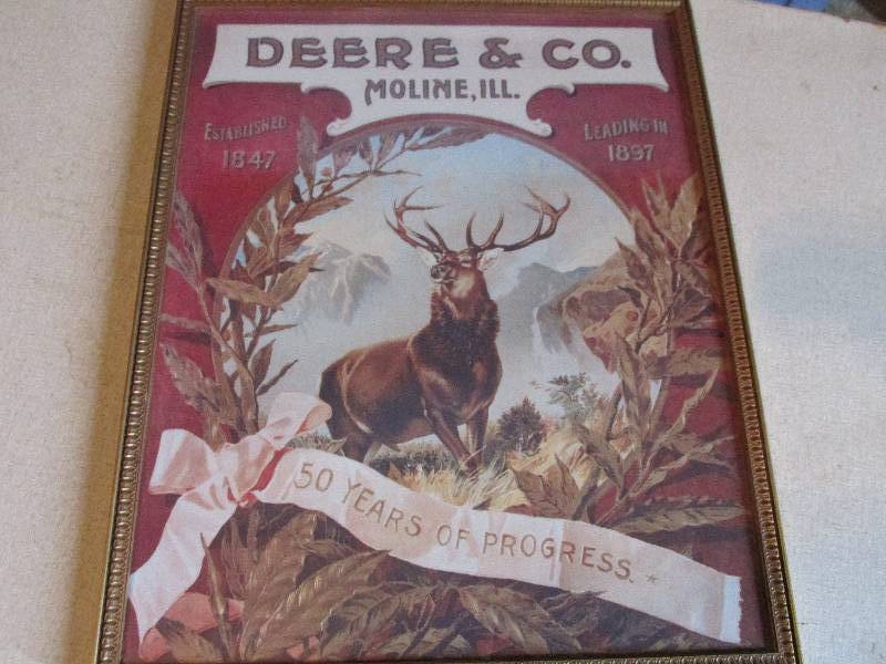 Deere And Co John Deere framed comm...