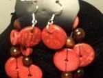 Red Necklace with Earrings