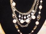 Pink Necklace and Earrings.