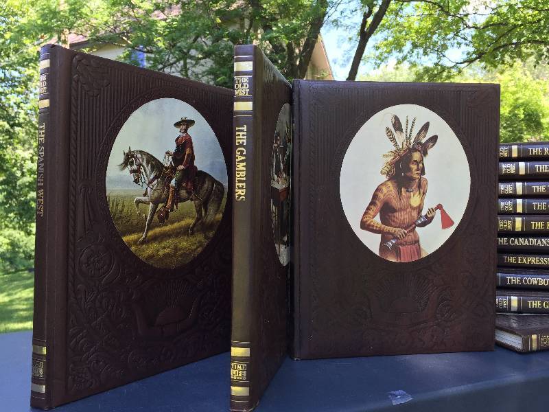 Tooled hardbound leatherette time life books collection the old West