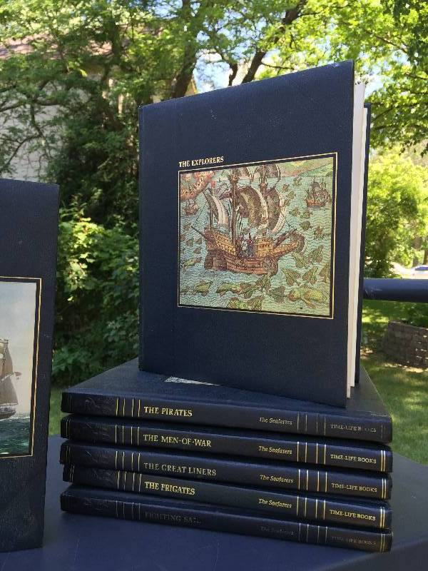 Tooled hardbound leatherette time life books collections
