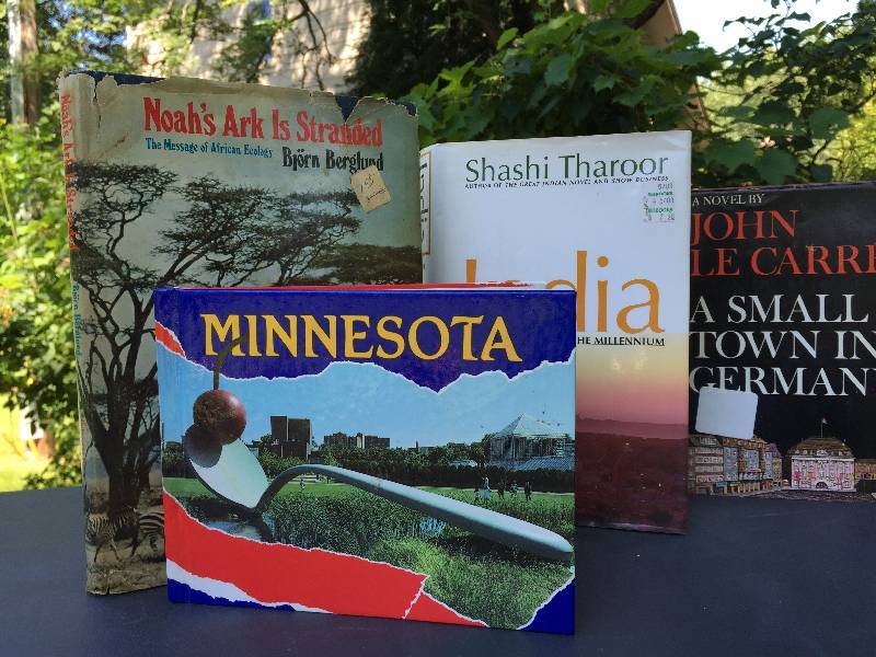 lot of travel books