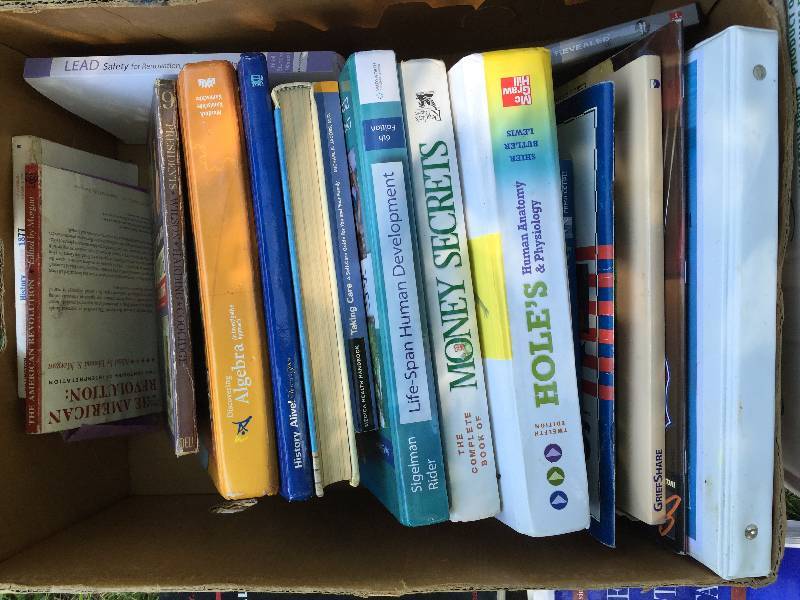 Large lot of text books
