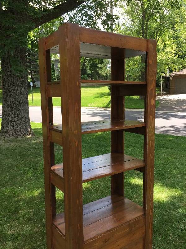 Tall Wooden Shelf to display all your new western books