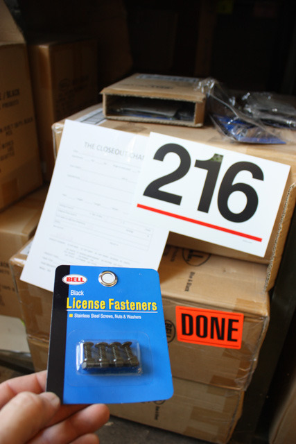 lot 216 image: License Plate Fasteners