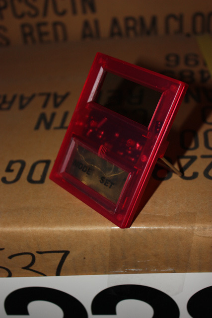 lot 228 image: Transparent Alarm Clock