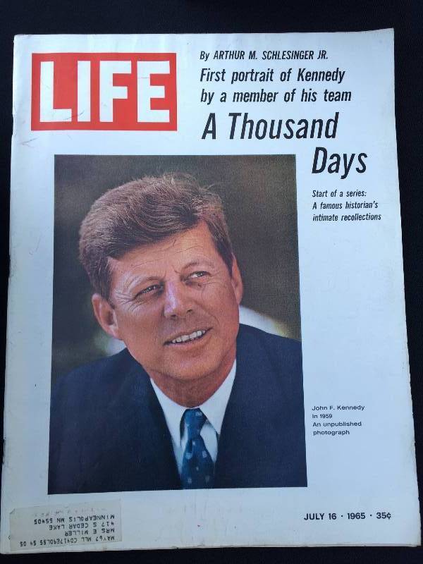 Lot of three Kennedy family books and magazines
