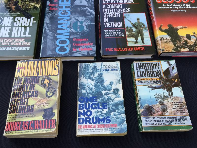 Lot of Vietnam war novels fiction and nonfiction