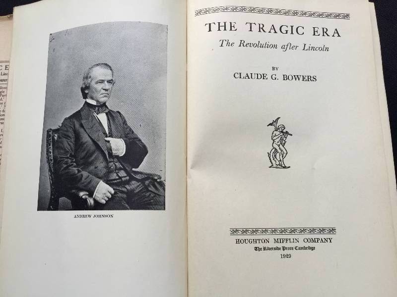 The tragic era antique novel about about Lincoln first printing with orignal Dust cover Rare