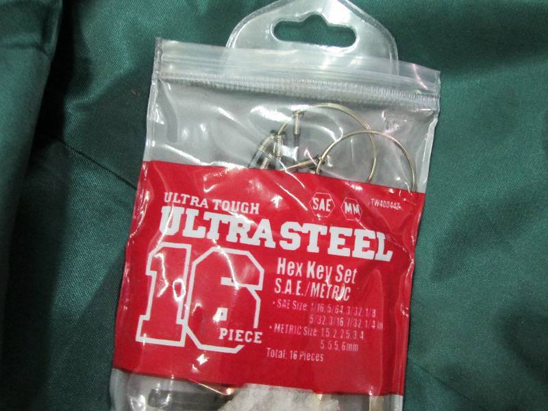 lot 60 image: Ultra tough ultra steel 16 piece he...