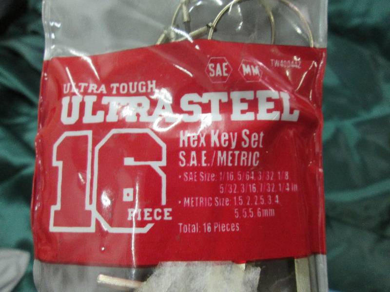 lot 59 image: Ultra tough ultra steel 16 piece he...